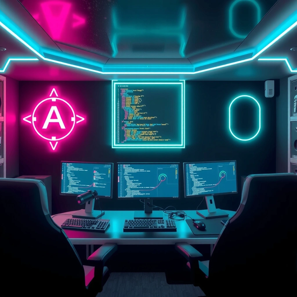 Desarrollo de juegos futurista